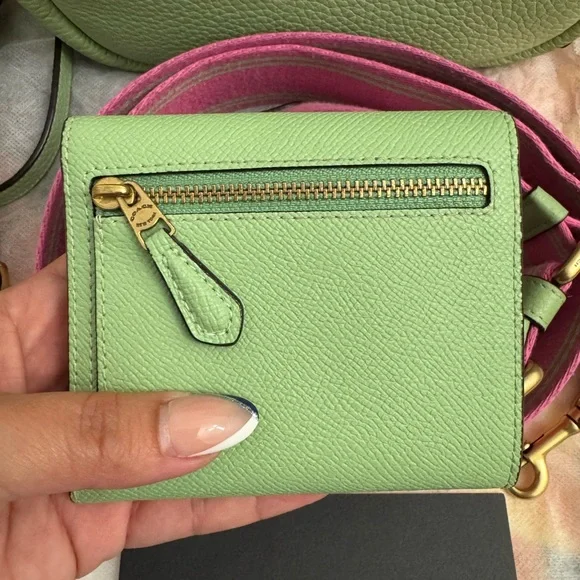 Coach pistachio Green and Pink Women's Bag and wallet Set - Picture 11 of 13